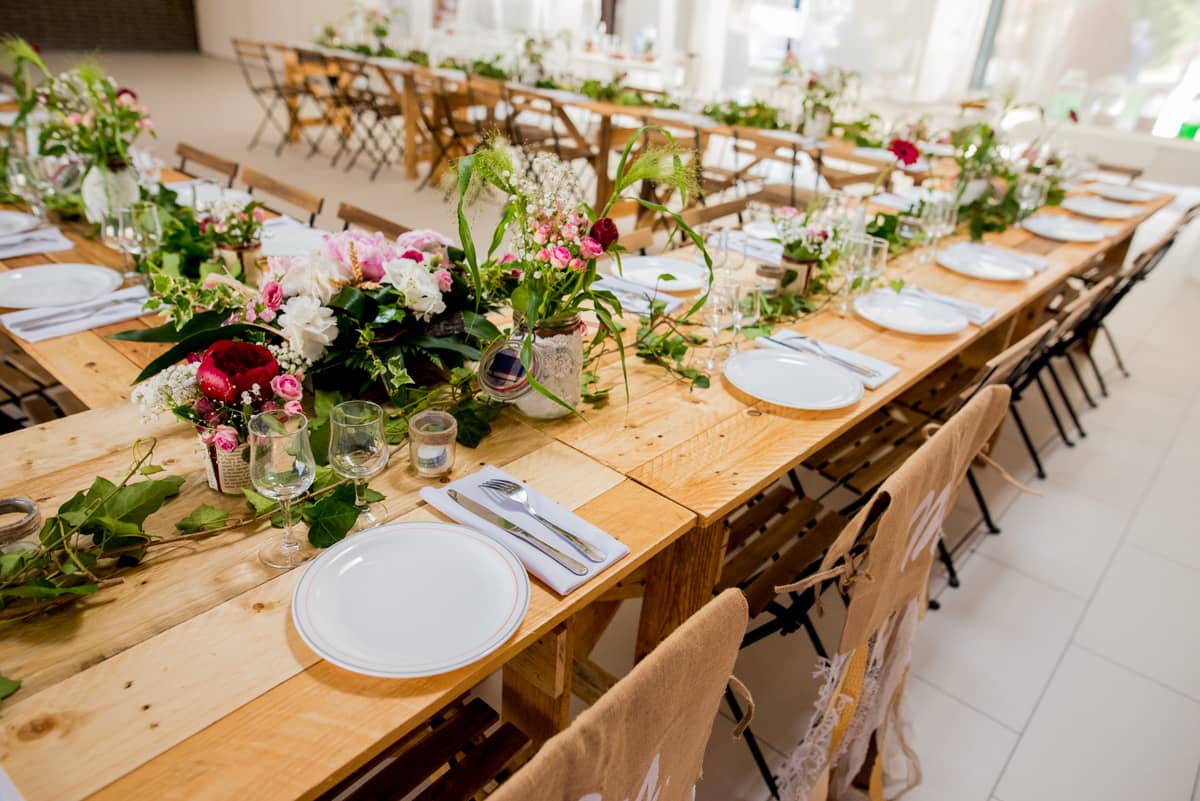 décoration table mariage champêtre arras